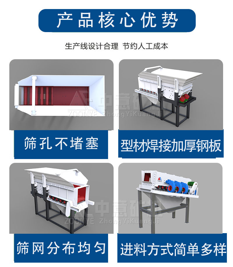 滾軸篩喂料機(jī)優(yōu)勢